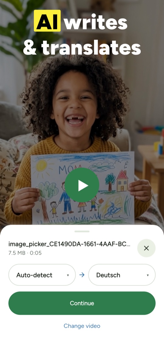 AI writes and translates for you