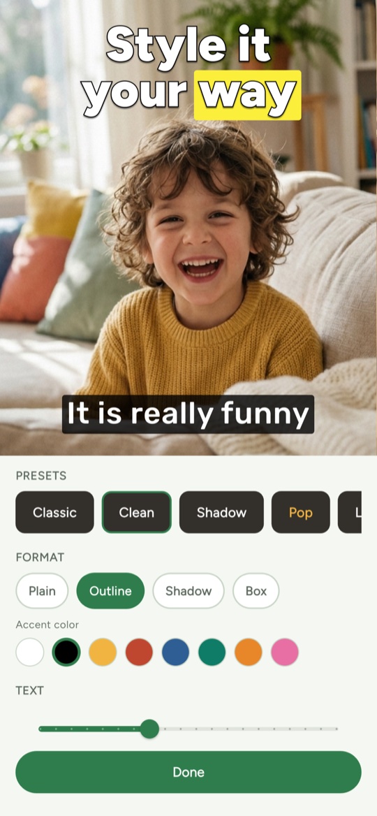 Style your subtitles